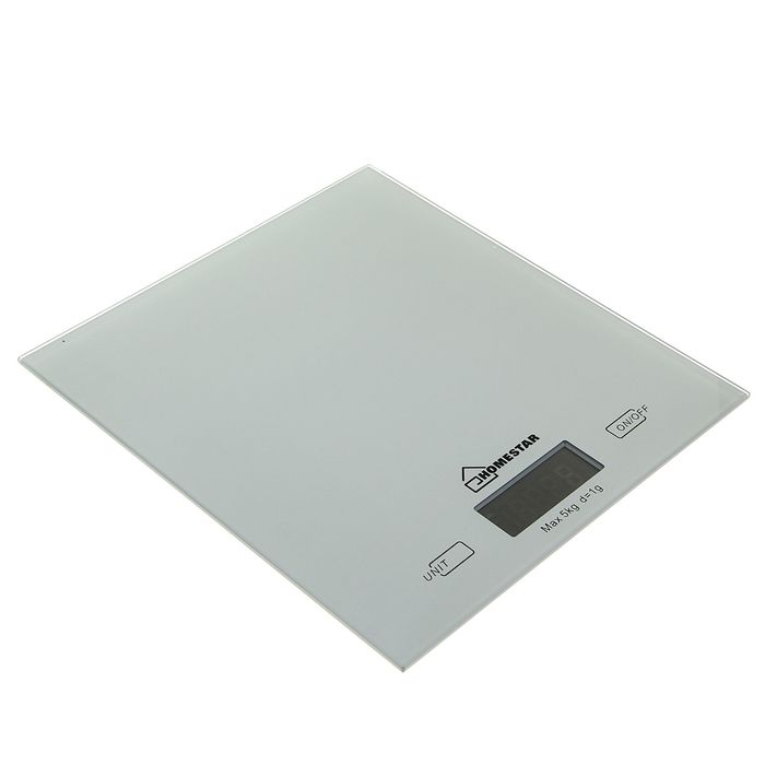 Весы кухонные HOMESTAR HS-3006, электронные, до 5 кг, серебристые - фото 797763134