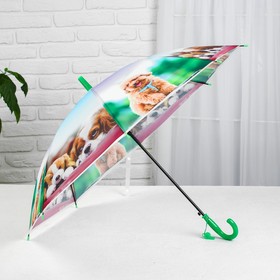 Зонт детский полуавтоматический «Милые зверюшки», r=41см, со свистком, цвет МИКС в Донецке