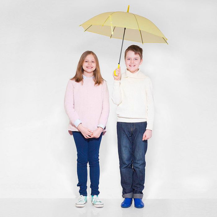 Зонт детский полуавтоматический &quot;Однотонный&quot;, r=41см, цвет жёлтый