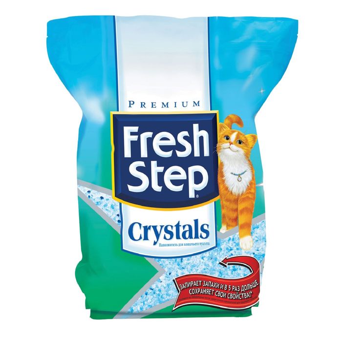 Наполнитель силикагелевый Fresh Step Сrystals для кошек, 3,62 кг