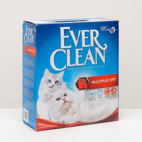 Наполнитель комкующийся Ever Clean Multiple Cat для нескольких кошек, 10 л