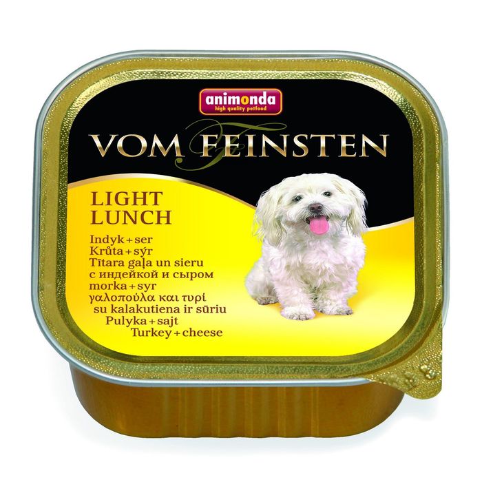 Влажный корм Animonda VOM FEINSTEN LIGHT LUNCH облегченное для собак, индейка/ сыр, 150г