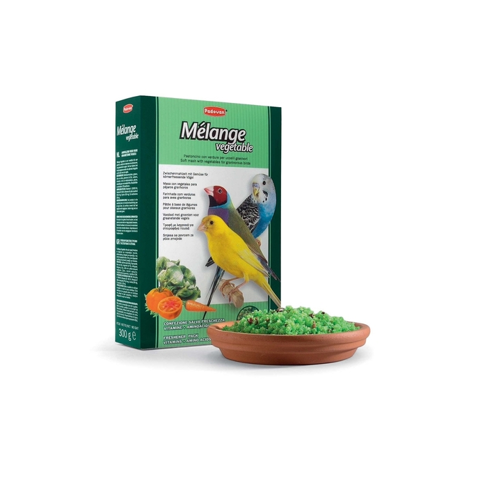 Корм дополнительный Padovan MÉLANGE Vegetable для декоративных птиц, овощи, 300 г