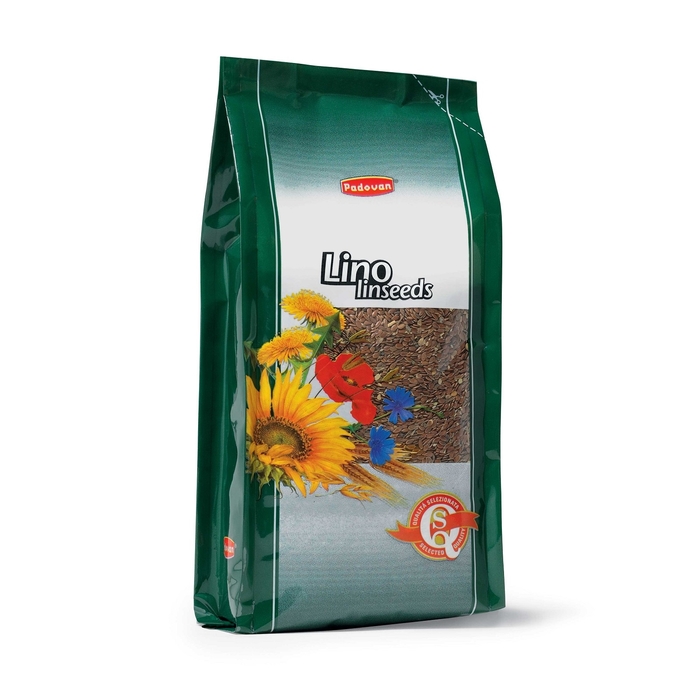 Корм Padovan LINO /linseeds для птиц, зёрна льна, 1кг