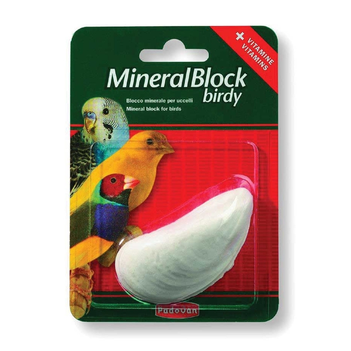 Минеральная добавка Padovan  MINERALBLOCK Birdy минеральный блок  для декоративных птиц , 20г   1944