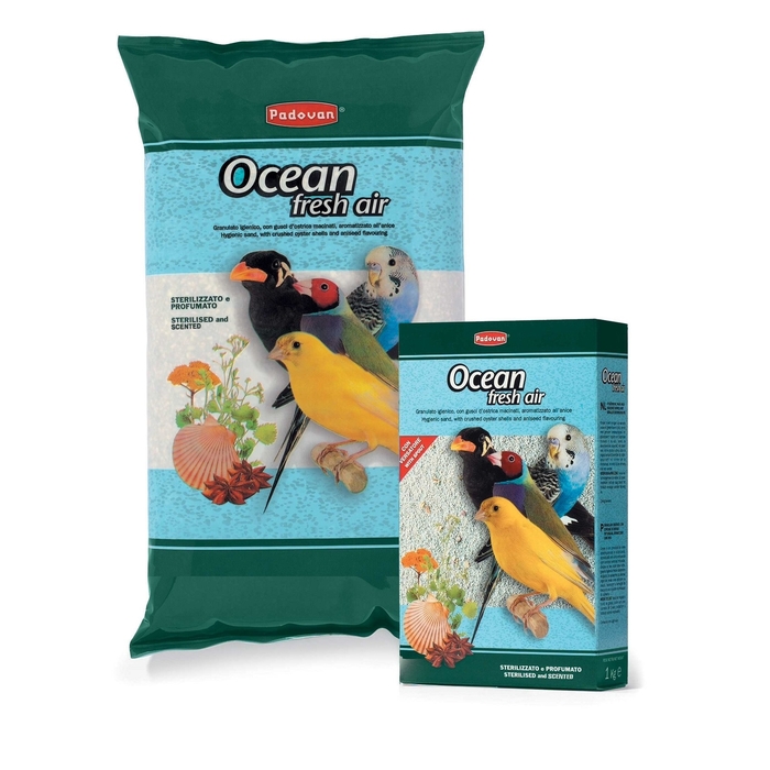 Наполнитель Padovan  OCEAN fresh air био-песок  для птиц , 1кг /16/