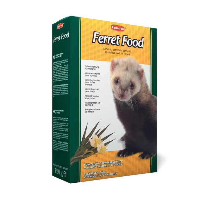 Корм Padovan FERRET FOOD комплексный/основной для хорьков , 750г