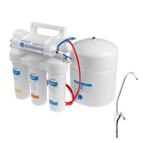 Система для фильтрации воды "Аквафор" ОСМО-050-5, РР20/В510-03/РР5, 39х19х42 см, с краном, 7.8 л/час