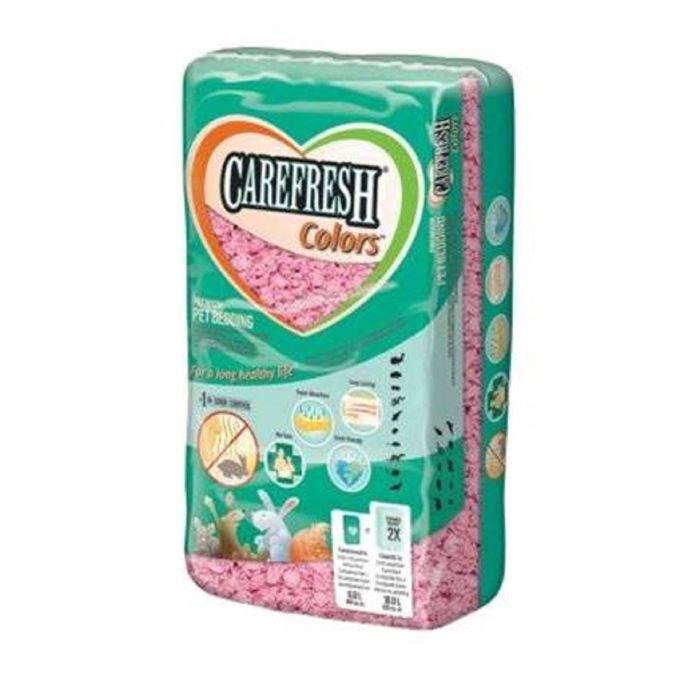 Наполнитель/подстилка  CareFresh COLORS розовый , 10 л - на бумажной основе для птиц и мелких домашн