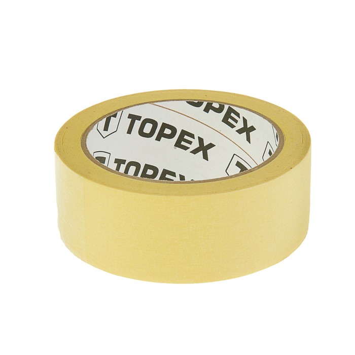 Лента TOPEX, 38 мм x 35 м, малярная, цвет желтый