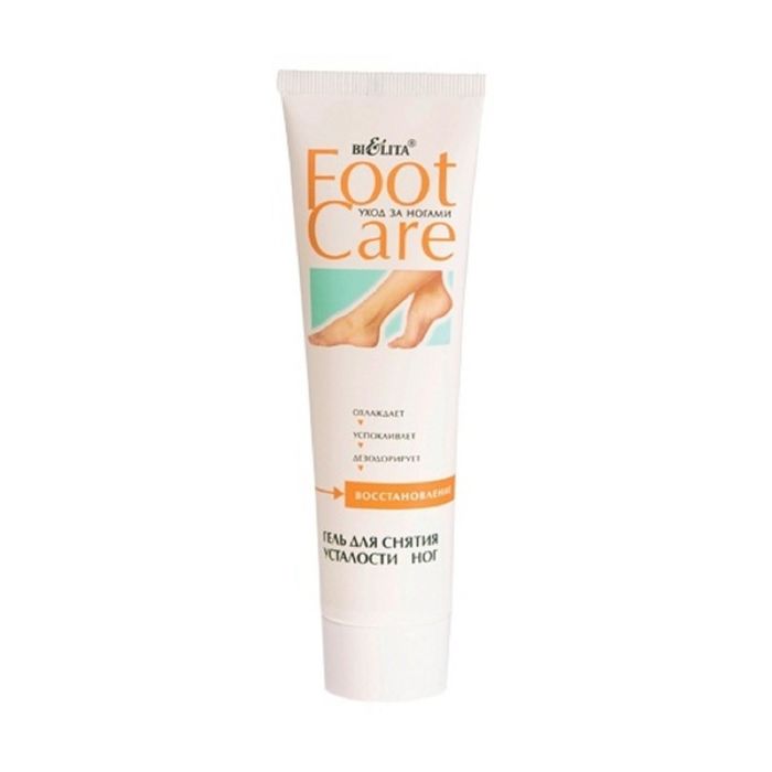 Гель Bielita foot care, для снятия усталости ног, 100 мл