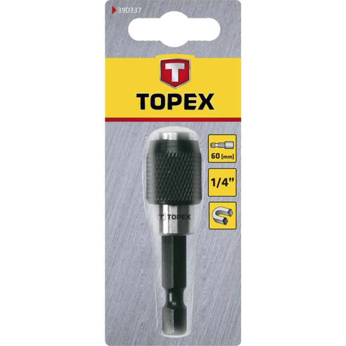 Держатель насадок TOPEX, 1/4&quot;, 60 мм