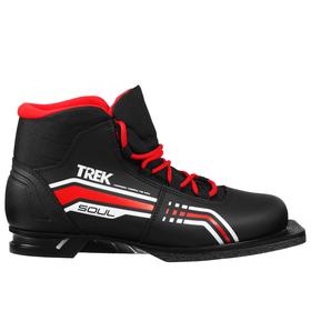 Ботинки лыжные ТRЕК Soul NN75 ИК, цвет чёрный, лого красный, размер 38 в Донецке