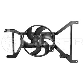 Электровентилятор охлаждения Logan AT с кожухом Nissan 92120-00Q2E, LUZAR LFK 09198 1972585