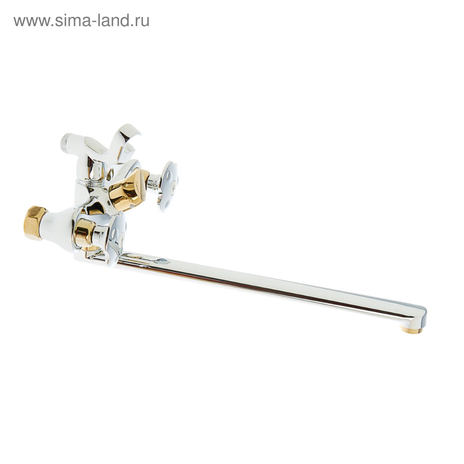 Смеситель для ванны RMS SL61-140E, двухрычажный, душевая лейка и шланг ...