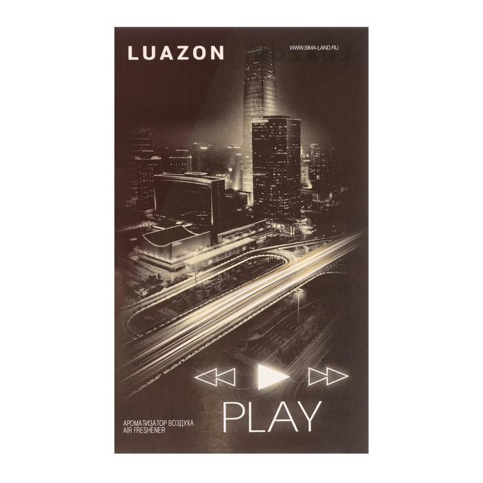 Автоароматизатор подвесной в бутылке в открытке &quot;Luazon Play&quot;, парфюм