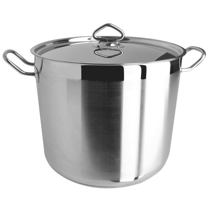 Кастрюля 18л металлическая крышка 30х25 см MASTER inox