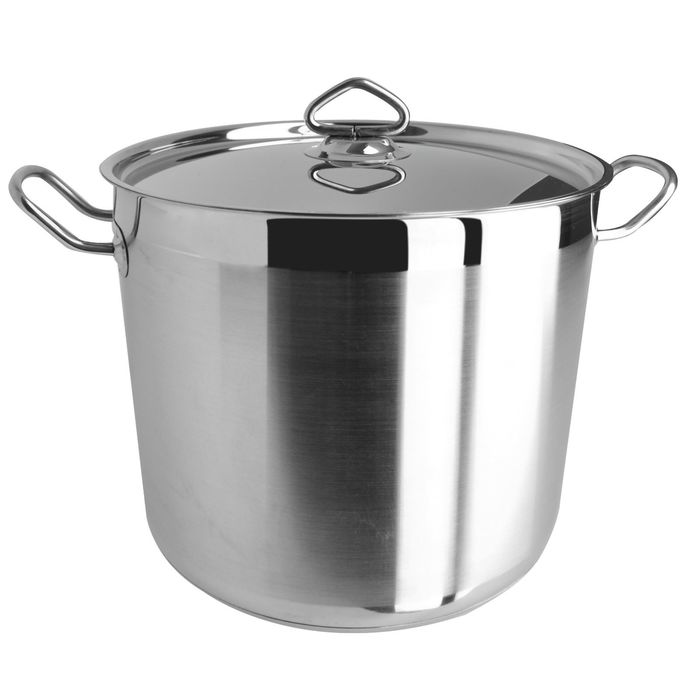 Кастрюля 21л металлическая крышка 32х27 см MASTER inox