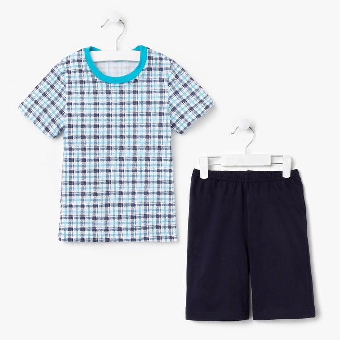 Пижама для мальчика &quot;Серия&quot;, рост 104 см (54), цвет тёмно-синий  УНЖ006001н