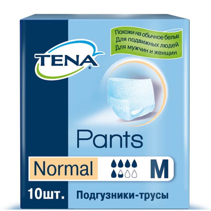 Подгузники Tena Pants normal, размер M, 10 шт