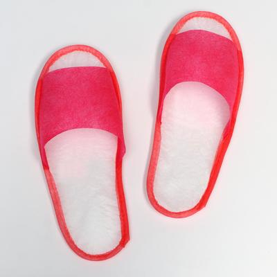 Slippers spunbond Economy, the sole is 4 mm., pink, 38-39 R.