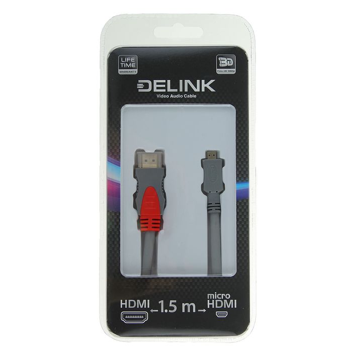 Кабель Delink HDMI-micro HDMI 1.5 м