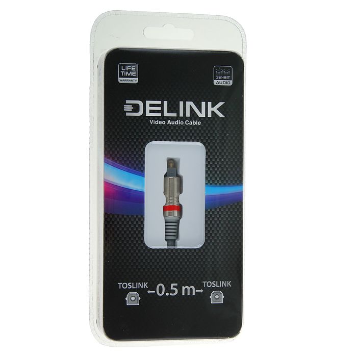 Кабель Delink TOSLINK-TOSLINK 0.5 м