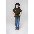 Детский карнавальный костюм "Танкист", жилет, шлем, 5-7 лет, рост 110-122 см - фото 107297897