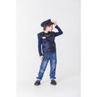 Детский карнавальный костюм "Машинист поезда", жилет, кепка, 4-6 лет, рост 110-122 см - фото 6865676