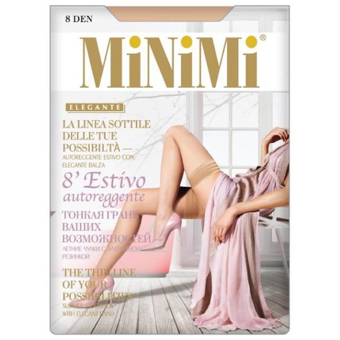 Чулки MiNiMi, Estivo 8 (100/10), размер L/XL, daino