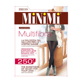 Колготки женские MiNiMi Multifibra, 250 den, размер 3, цвет moka