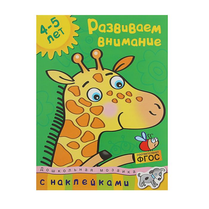 Развиваем внимание (4-5 лет). Автор: Земцова О.Н.