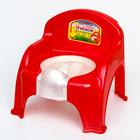 Горшок-стульчик «Утёнок» с крышкой, цвет красный - фото 106551481