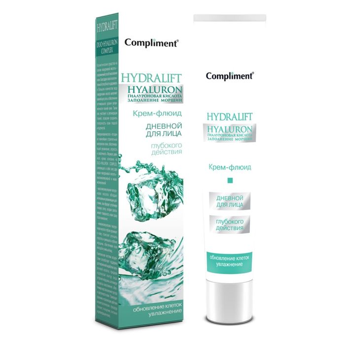 Дневной крем-флюид для лица Compliment hydralift hyaluron, глубокого действия, 50 мл