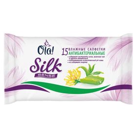 Ola! Silk Sense Влажные салфетки антибактериальные 15 шт.