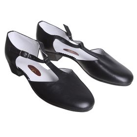 Туфли репетиторские женские, длина по стельке 23,5 см, цвет чёрный