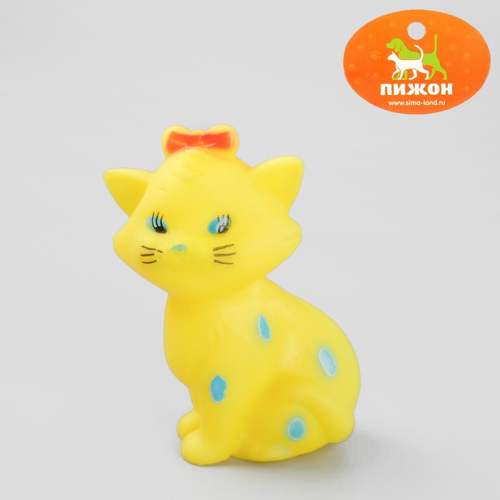 Игрушка пищащая &quot;Кошечка&quot;, 10 см, микс цветов