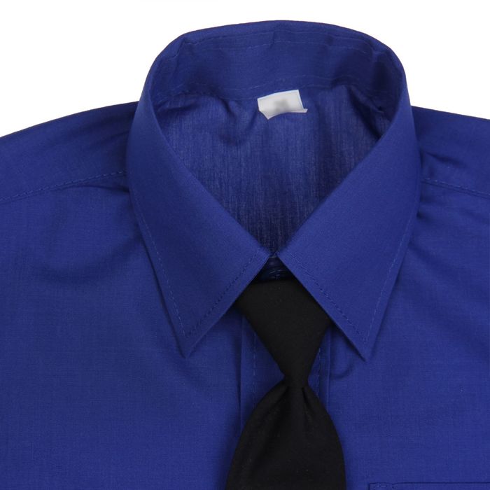 Темно синяя рубашка галстук