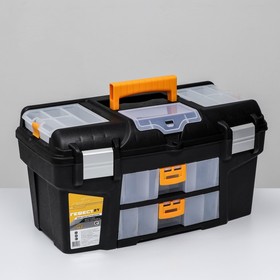 {{photo.Alt || photo.Description || 'Ящик для инструментов 21&#39; «Гефест», с двумя консолями и коробками, цвет черный'}}