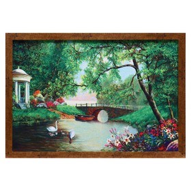 Гобеленовая картина ′Беседка в саду′ 44*64 см в Донецке