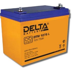 Аккумуляторная батарея Delta DTM1275 L, 12 В, 75 А/ч