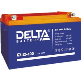 Аккумуляторная батарея Delta GX 12-100, 12 В, 100 А/ч