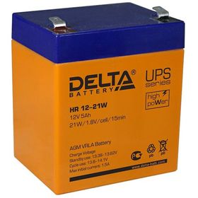 Аккумуляторная батарея Delta HR12-21W, 12 В, 5 А/ч