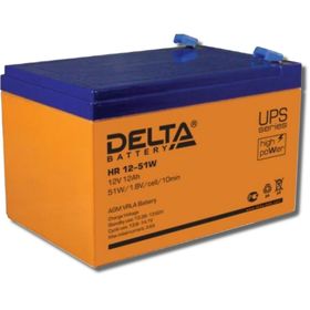 Аккумуляторная батарея Delta HR12-51W, 12 В, 12 А/ч