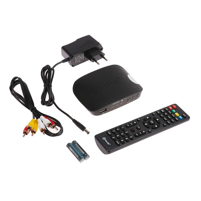 Цифровой эфирный тюнер D-COLOR DC801HD, HDMI, USB, LED-дисплей