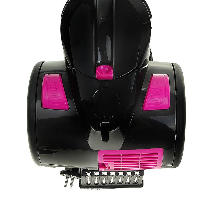 Пылесос Lira LR 1002, 2200 Вт, мощность всасывания 400 Вт, 2 л, розовый/черный - фото 22355