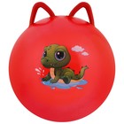 Bouncy ball with ears d=45 cm, 380 g, colors, pattern mix