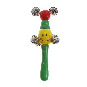Rattle with bells "Perky smile", MIX colors