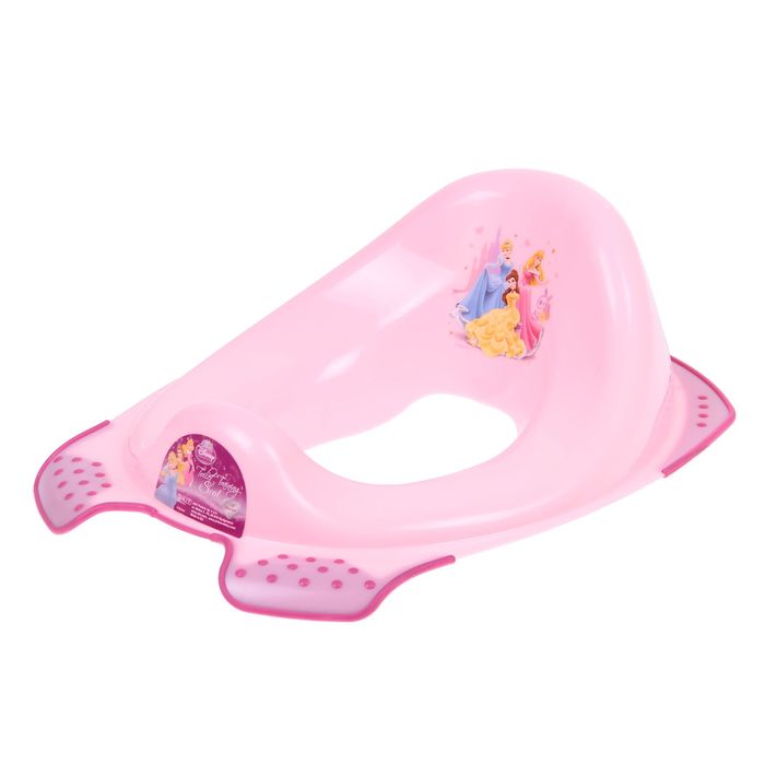 Детская накладка на унитаз Disney Princess антискользящая, цвет розовый