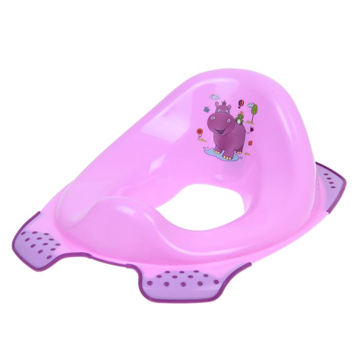 Детская накладка на унитаз Hippo антискользящая, цвет лиловый